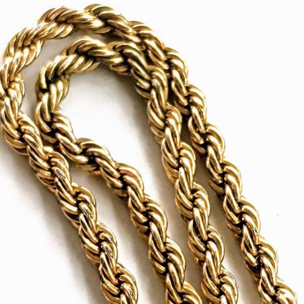 14K Gold Filled UNISEX rope style chain.